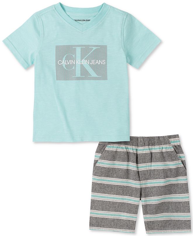 Calvin Klein Baby Boys T-Shirt and Shorts Set & Reviews - Sets ...