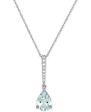 Macys online aquamarine necklace