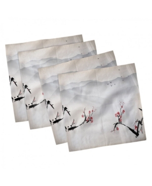 Ambesonne Asian Set of 4 Napkins 18