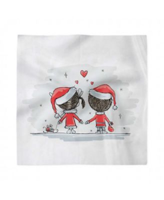 Ambesonne Christmas Set of 4 Napkins, 18" x 18"