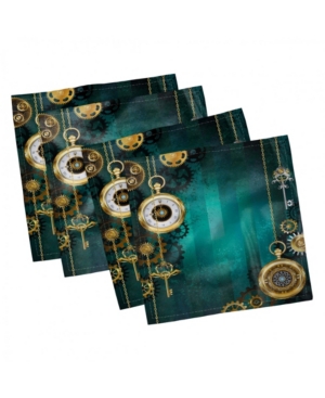 Ambesonne Industrial Set of 4 Napkins 18