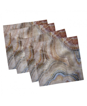 Ambesonne Marble Set of 4 Napkins 18