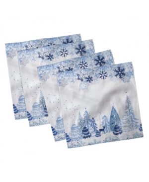Ambesonne Christmas Set of 4 Napkins 18