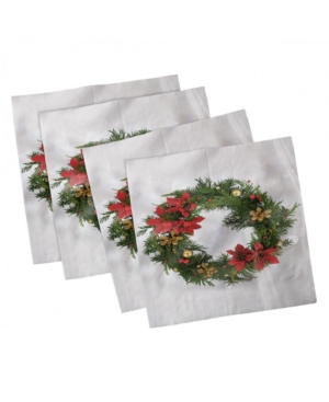 Ambesonne Christmas Set of 4 Napkins 18