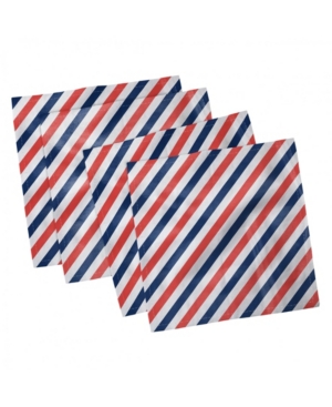 Ambesonne Harbour Stripe Set of 4 Napkins 18