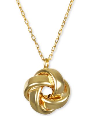 love knot pendant gold