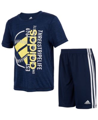 adidas toddler short sets