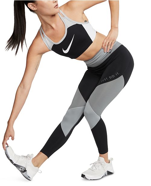 Nike Dri-FIT Colorblocked Sports Bra & Leggings & Reviews ...