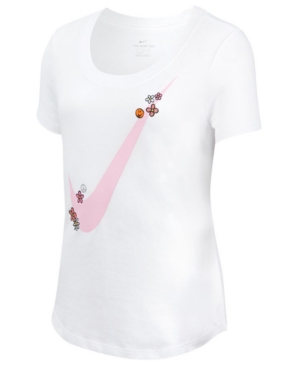 image of Nike Big Girls Floral T-Shirt