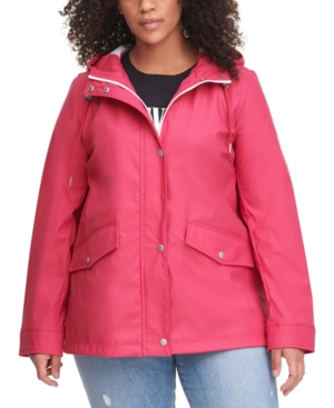 Levi's Trendy Plus Size Hooded Lightweight Rain Jacket