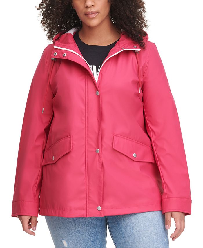 Levi's Trendy Plus Size Hooded Rain Jacket & Reviews - Sweaters - Plus Sizes - Macy's