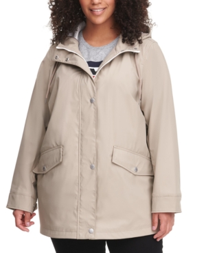 Levi's Trendy Plus Size Hooded Lightweight Rain Jacket