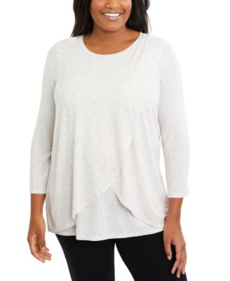 Motherhood Maternity - Plus Size Tiered Nursing Top