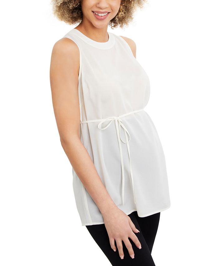 Motherhood Maternity Sleeveless Babydoll Blouse Macy's