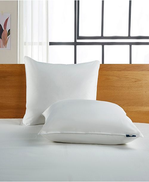 Serta White Goose Feather And Down Fiber Bed Pillow Back Sleeper