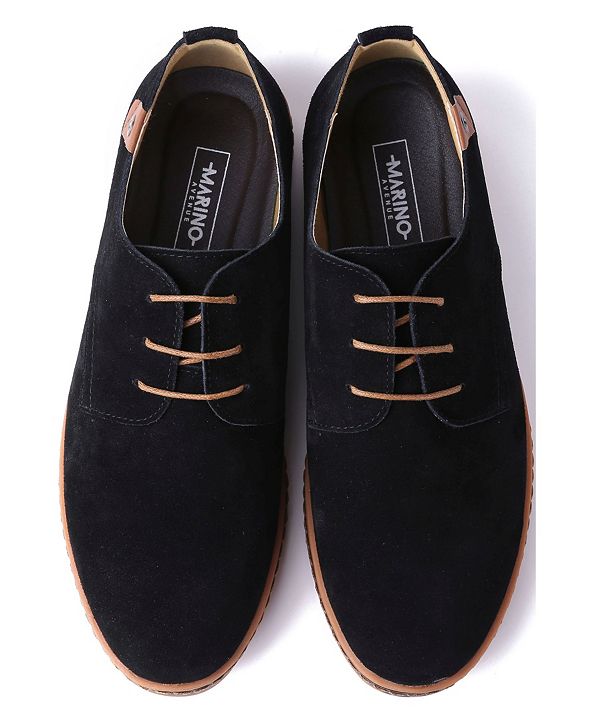 mio marino men's suede derby casual dress shoes