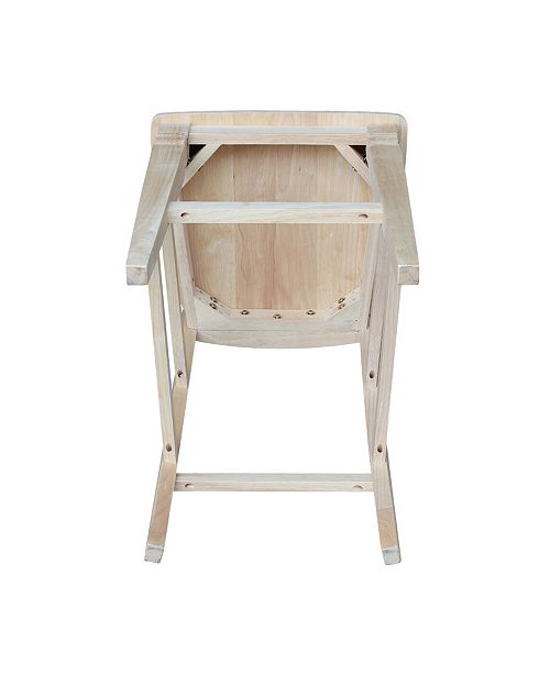 International Concepts Seattle Bar Height Stool & Reviews - Furniture - Macy&#39;s