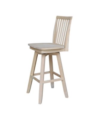 Mission Bar Height Stool with Swivel and Auto Return
