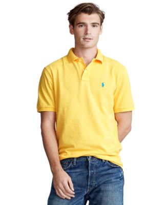 Men's Custom Slim-Fit Mesh Polo Shirt