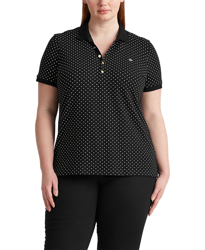 Lauren Ralph Lauren Plus Size Polo Shirt & Reviews - Tops - Plus Sizes -  Macy's