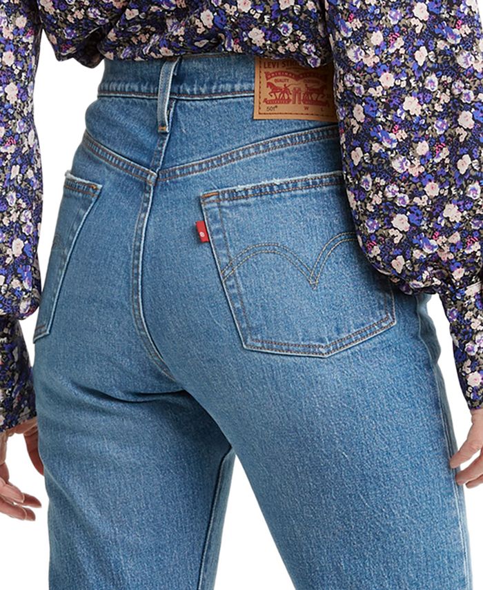 levi's 501 cropped black jeans