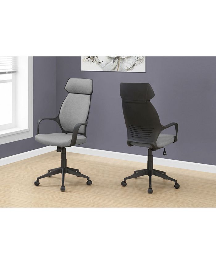 Monarch Specialties Office Chair Microfiber, High Back Executive Macy's