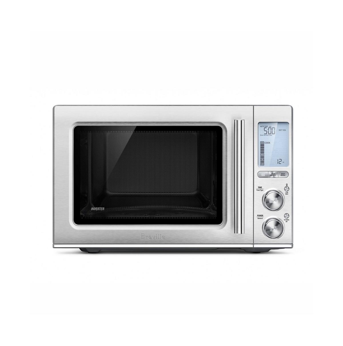 Breville The Smooth Wave Microwave Oven In Brushed Stainless Steel