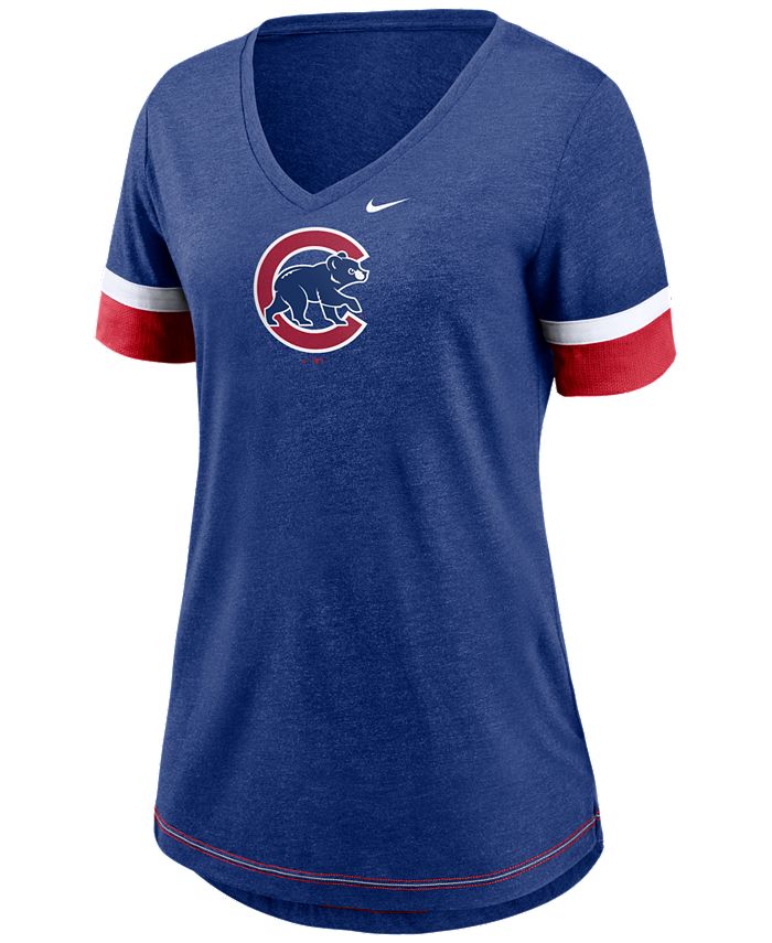 Nike Chicago Cubs Women's Tri-Blend Fan T-Shirt - Macy's
