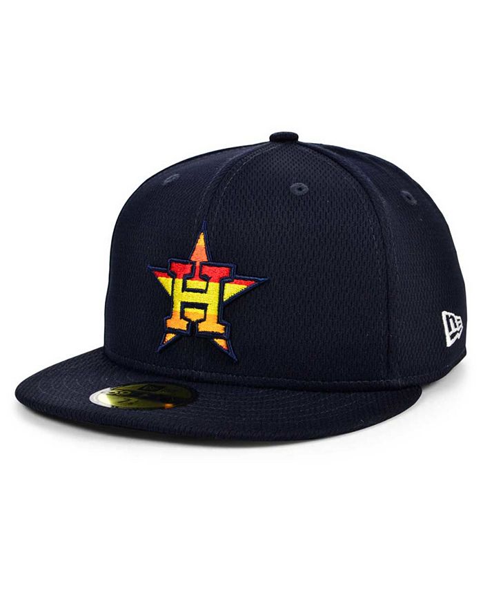 New Era Men's Houston Astros Batting Practice Black 59Fifty Fitted Hat