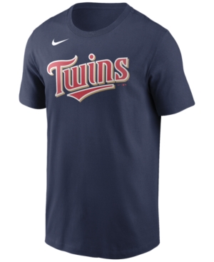 NIKE MINNESOTA TWINS MEN'S SWOOSH WORDMARK T-SHIRT