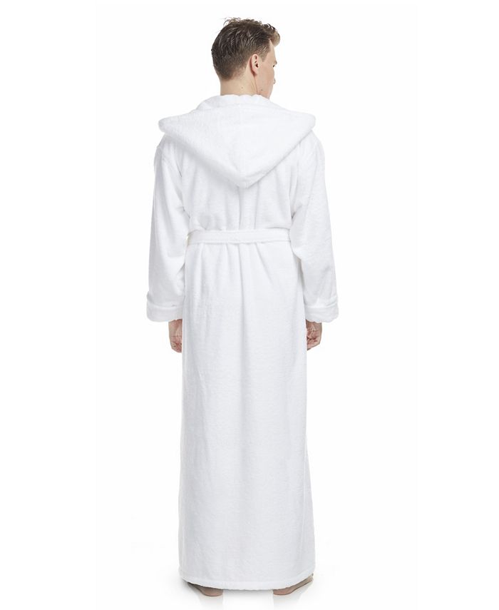 ARUS Men's Thick Full Ankle Length Hooded Turkish Cotton Bathrobe Macy's