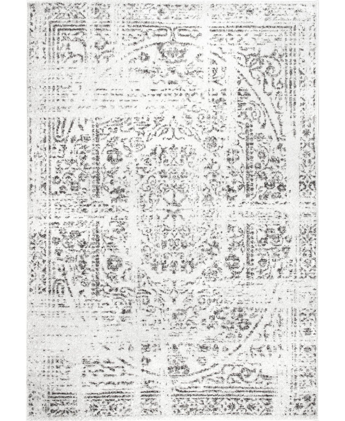 nuLoom Smoky Vintage-Inspired Arlena 8'2in x 11'6in Area Rug - Gray