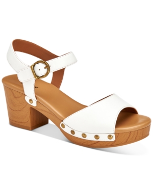 Style & Co Anddreas Platform Block-Heel Sandals Created for Macy's Women's Shoes