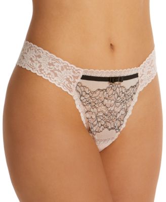 Hanky Panky - Women's One Size Elena Original Rise Diamond Thong 2F1831