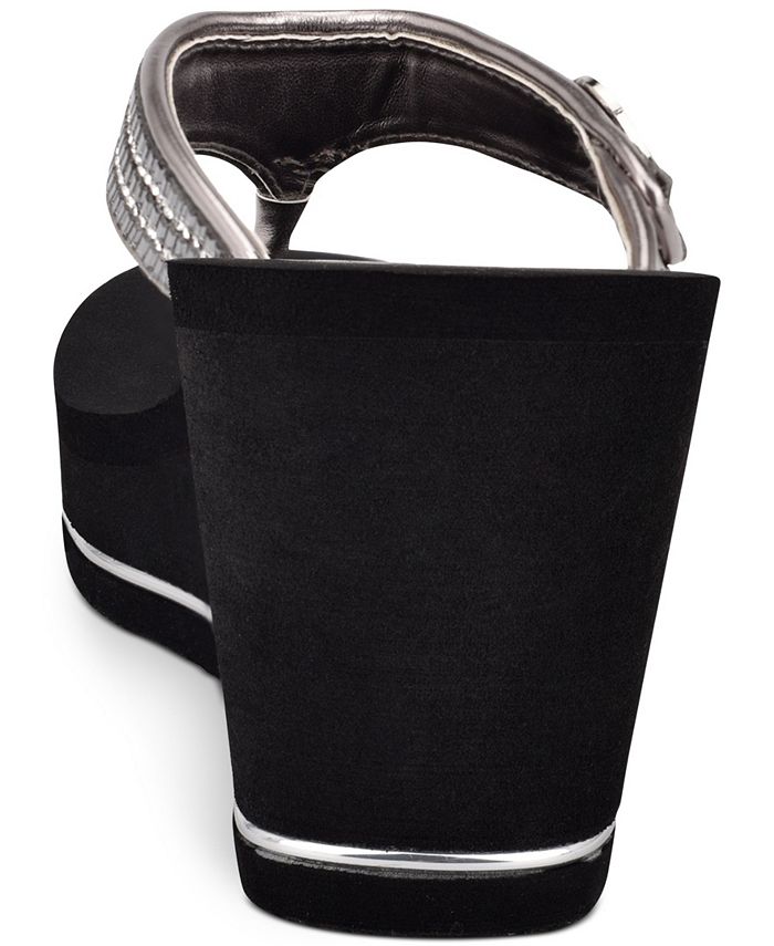 GUESS Women's Sarraly Eva Logo Wedge Sandals Macy's