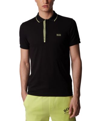men's black hugo boss polo shirt