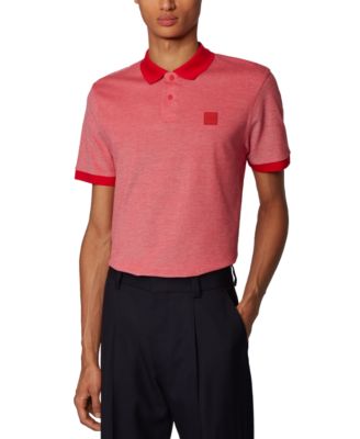 hugo boss red polo shirt