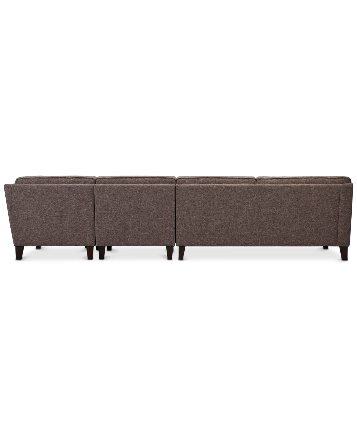 Closeout! Sandrew 4-Pc. Fabric Sectional with 2 Power Foot Rests, Created for Macy's