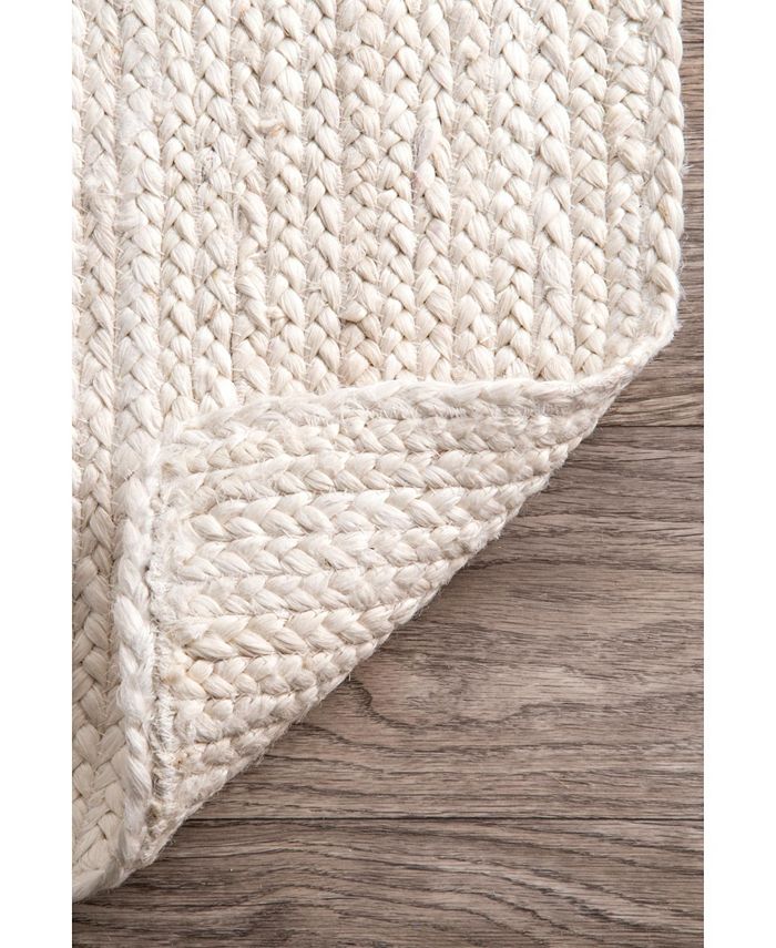 nuLoom Natura Hand Woven Rigo Ivory 8' x 10' Area Rug Macy's