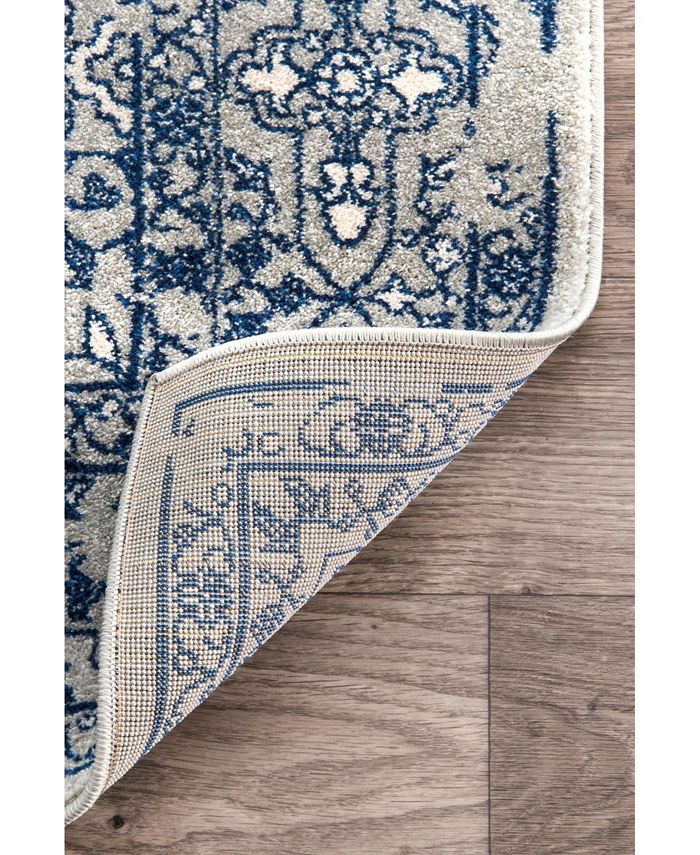 nuLoom Amber Oriental VintageInspired Odell Mist 3' x 5' Area Rug Macy's