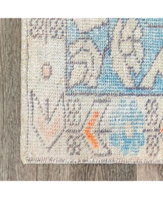 Collina Milana Medallion Faded Orange Area Rug