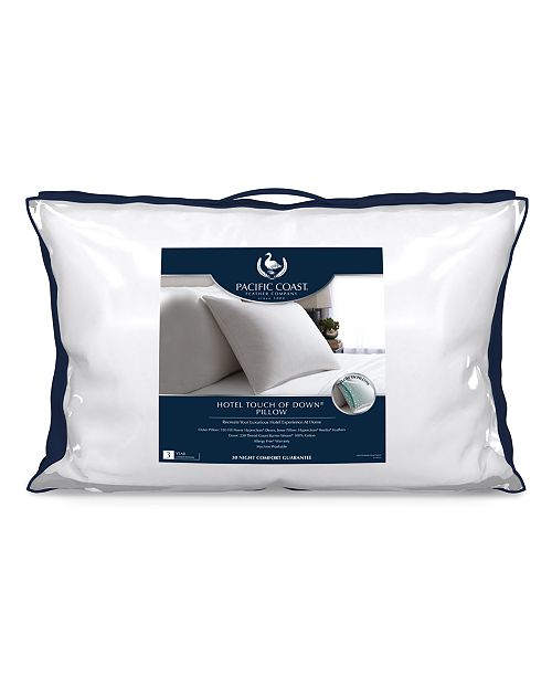 Pacific Coast Feather Pacific Coast Touch Of Down Pillow Super Standard Reviews Pillows Bed Bath Macy S