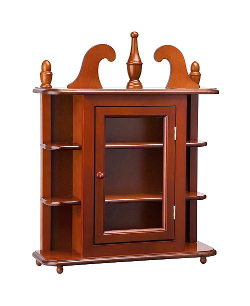 Design Toscano Savile Row Hardwood Wall Curio Display Cabinet Reviews Furniture Macy S