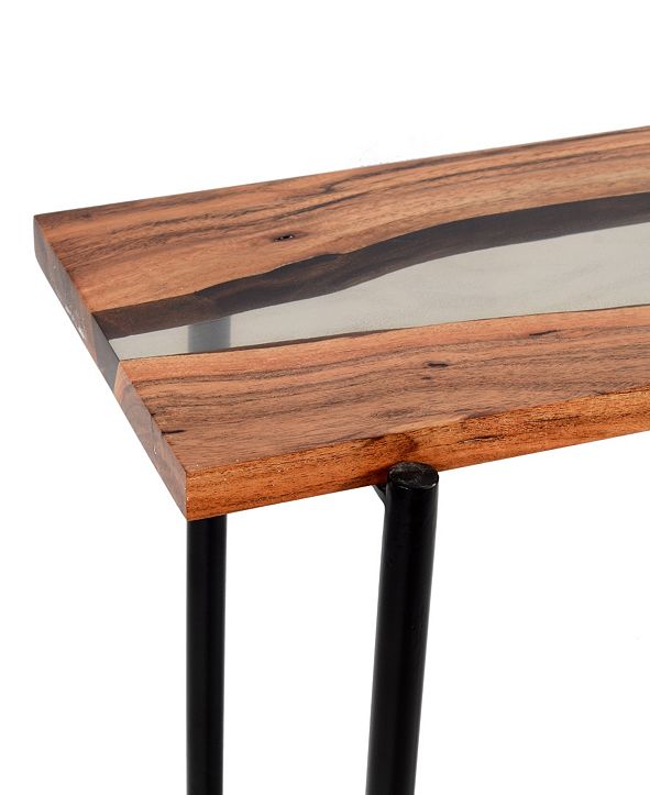 Alaterre Furniture Rivers Edge Acacia Wood and Acrylic ... (591 x 723 Pixel)