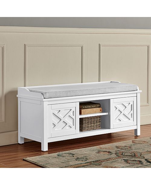 Alaterre Furniture Coventry Coat Hook With Storage Bench Hall Tree