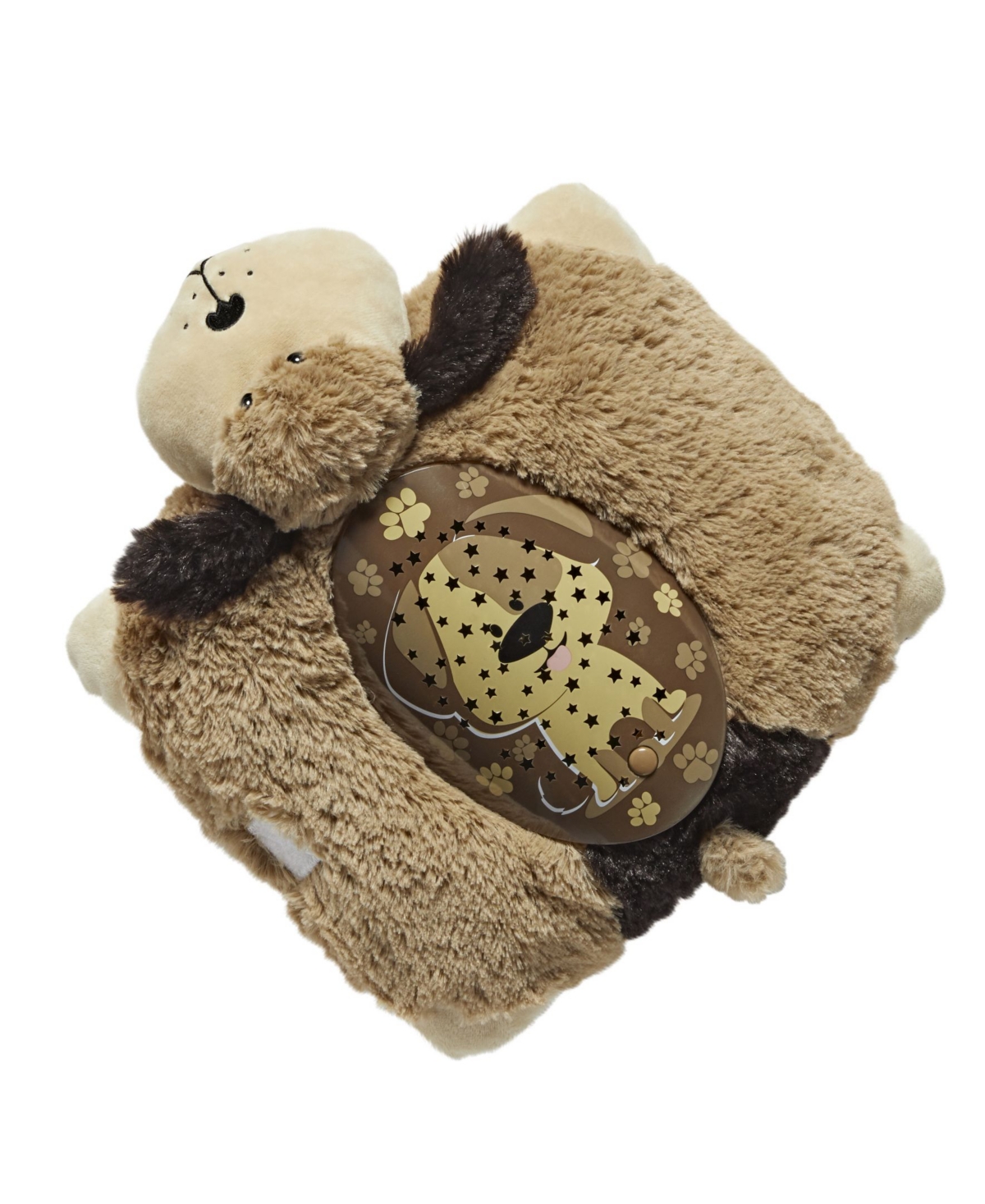 Shop Pillow Pets Signature Snuggly Puppy Sleeptime Lite Plush Toy In Brown