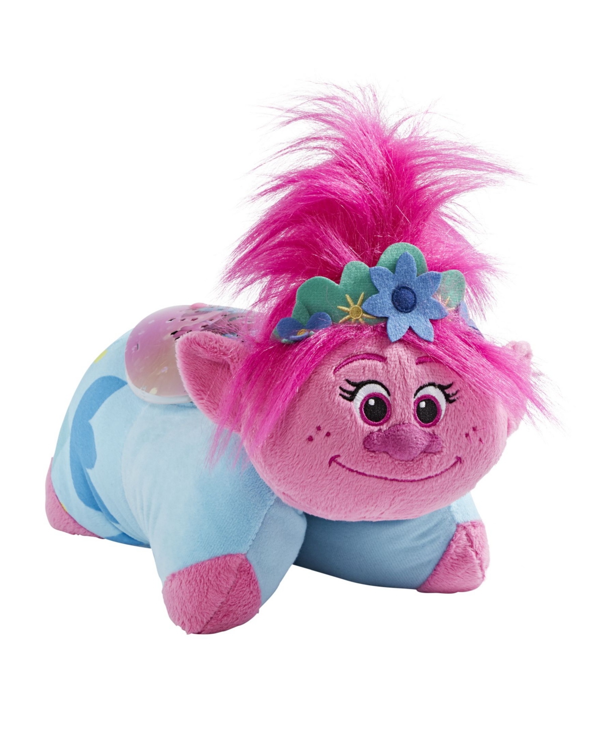 Pillow Pets Dreamworks Trolls 2 Poppy Sleeptime Lite Plush Toy In Pink