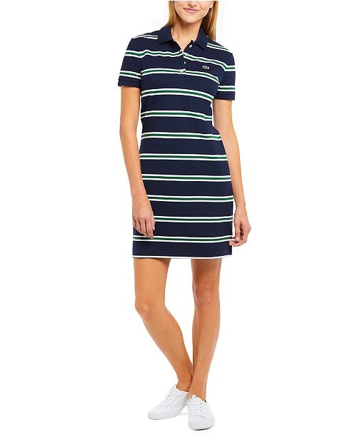Lacoste Striped Polo Shirt Dress Reviews Dresses Women
