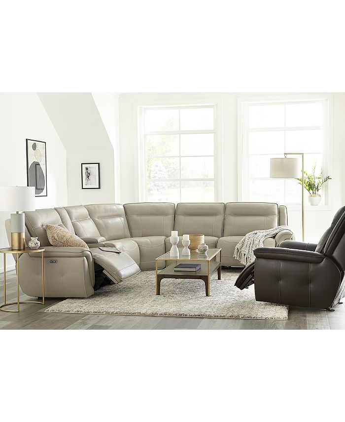 Furniture Lenardo Leather Sectional And, Leather Sectional Macys Furniture