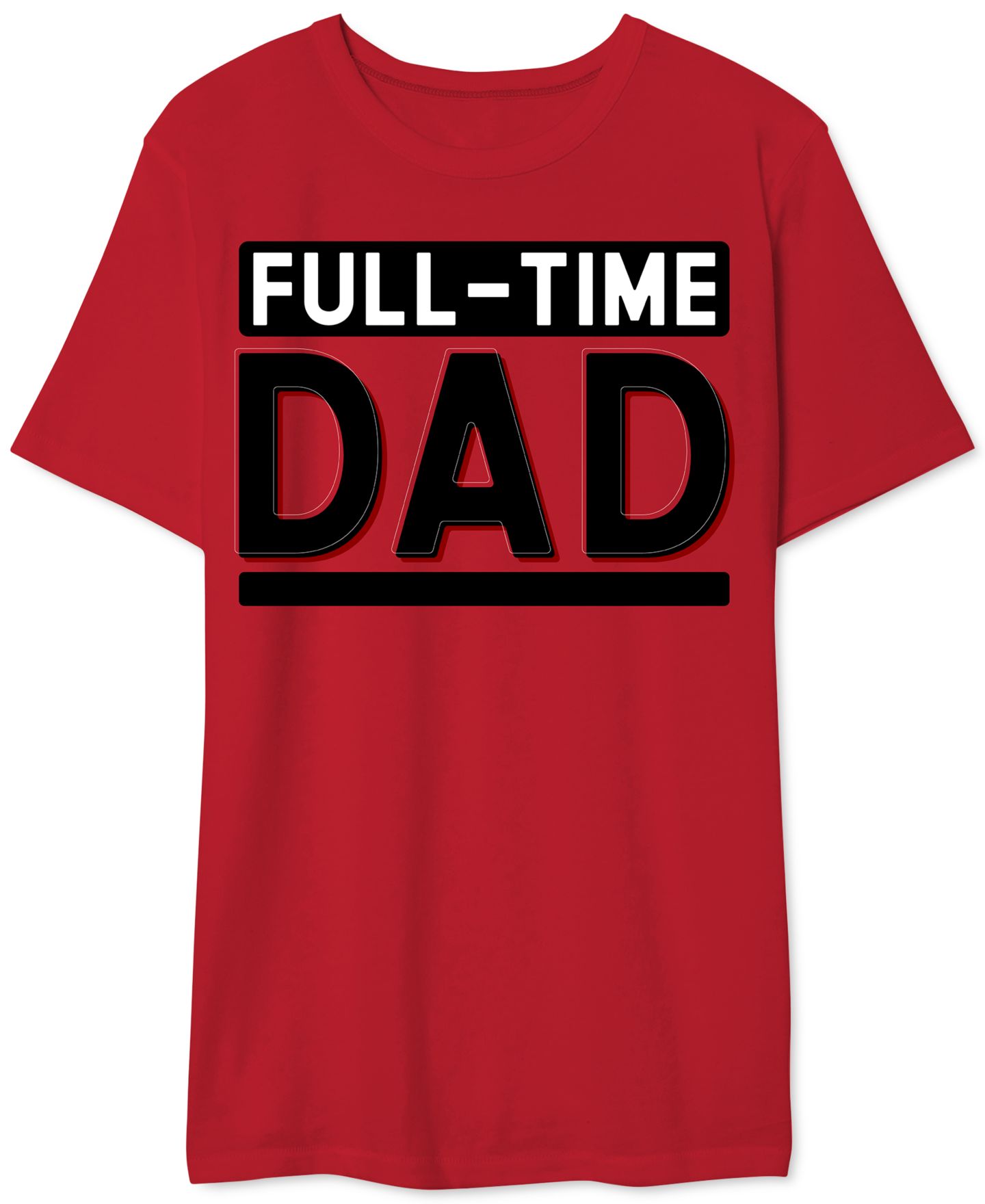 Мужская футболка AIRWAVES Full-Time Dad Graphic, цвет: Красный — фото 1